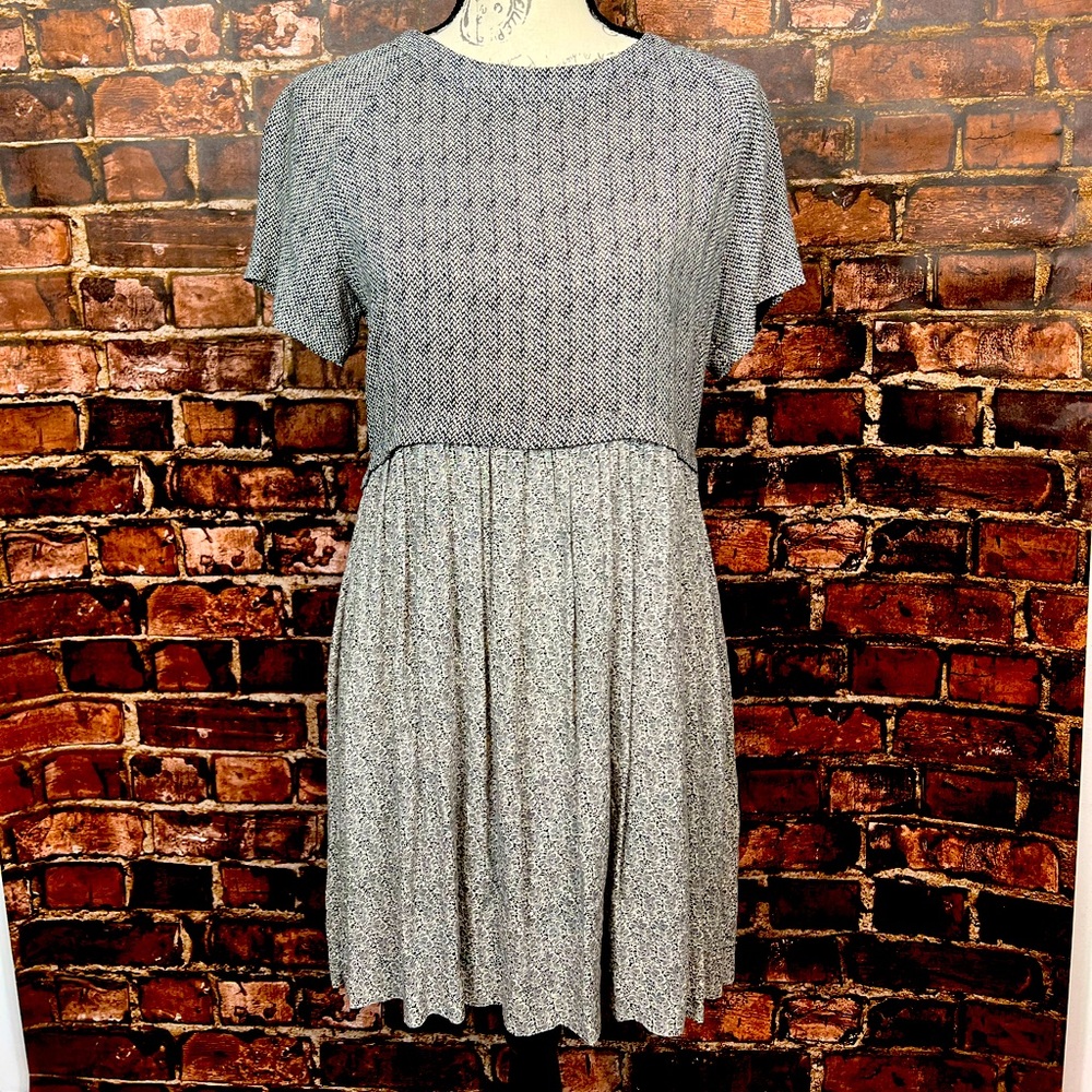 Topshop dress with contrasting patterns.  Size 8